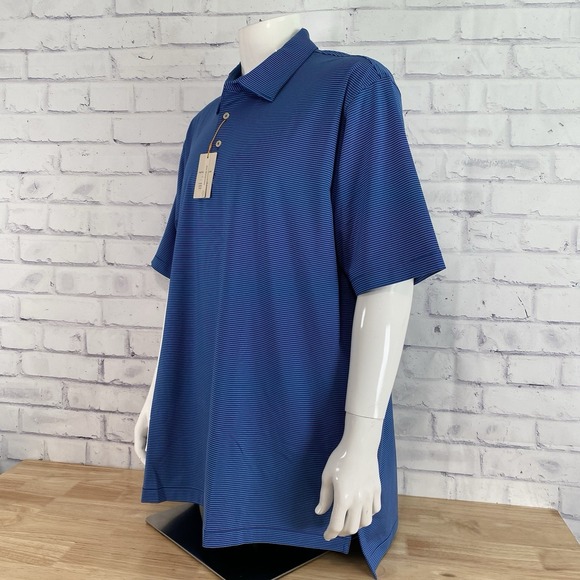 Peter Millar Shirt Men's XXL Polo Mesh Short Sleeve Summer Comfort Golf NWT - Picture 3 of 14